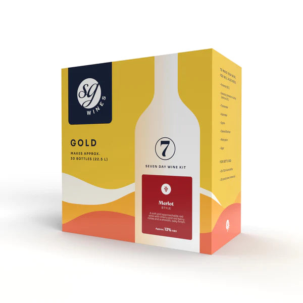 Solomon Grundy Gold 30 Bottle Merlot Style - Red Wine Kit