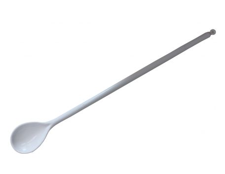 White Plastic Mixing Spoon