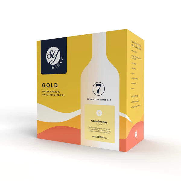 Solomon Grundy Gold 30 Bottle Chardonnay Style - White Wine Kit