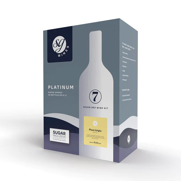 Solomon Grundy Platinum 30 Bottle Pinot Grigio - White Wine Kit