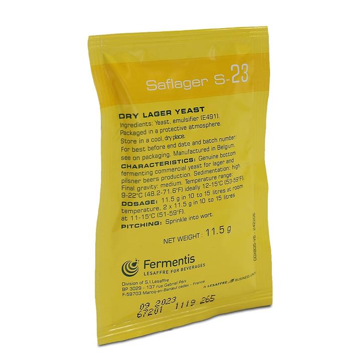 Fermentis SafLager ™ S-23 yeast 11,5 g - Selected Brewing Ingredients Fermentis SafLager ™ S-23 yeast 11,5 g - Selected Brewing Ingredients