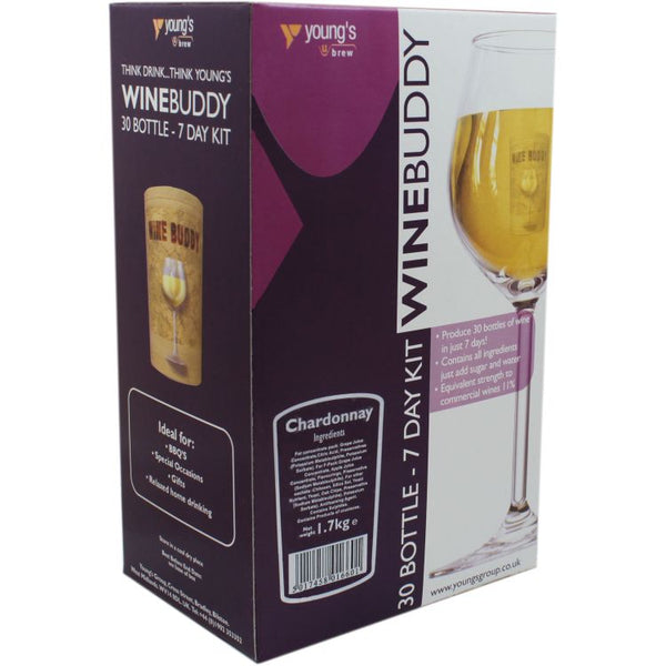 WineBuddy 30 Bottle Chardonnay - White Wine Kit