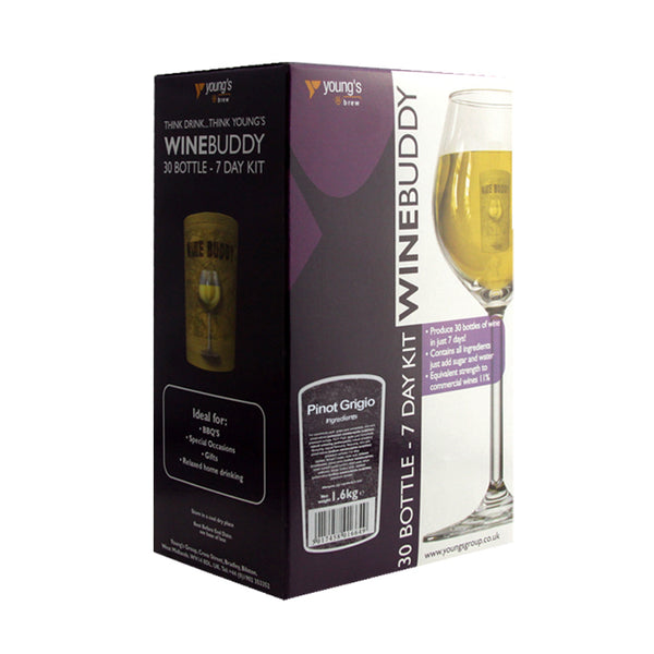 WineBuddy 30 Bottle Pinot Grigio - White Wine Kit