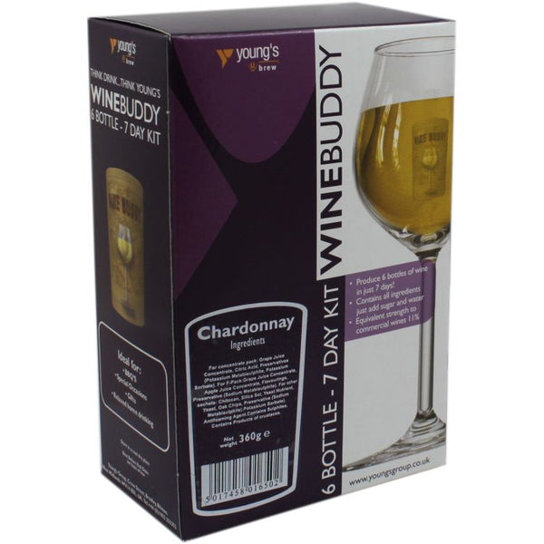 WineBuddy 6 Bottle Chardonnay - White Wine Kit